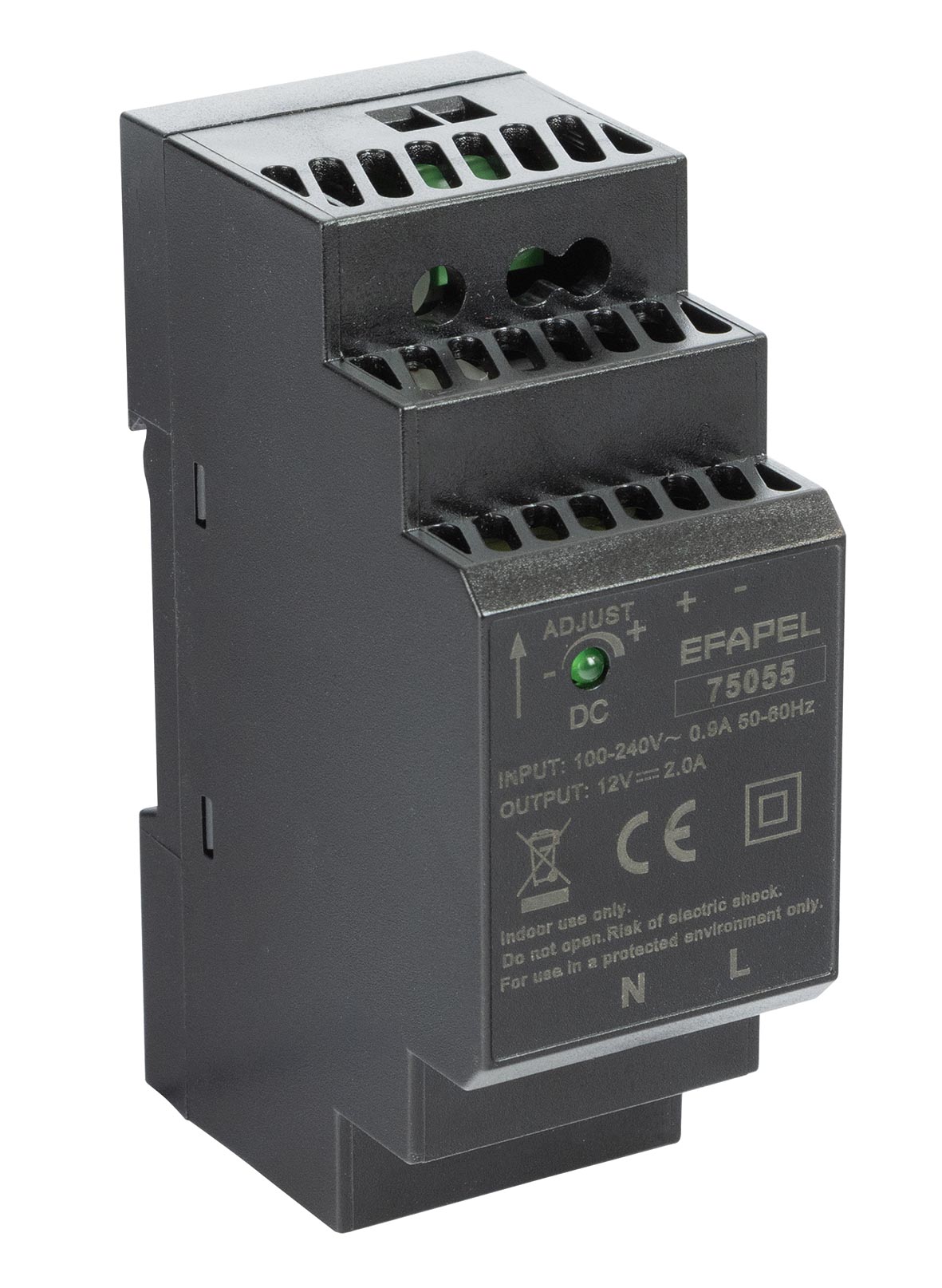 Fonte de Alimentação para Calha DIN 12 V ---  24 W