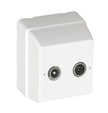 Equalized R - TV Socket for Star Connection (Terminal Type)
