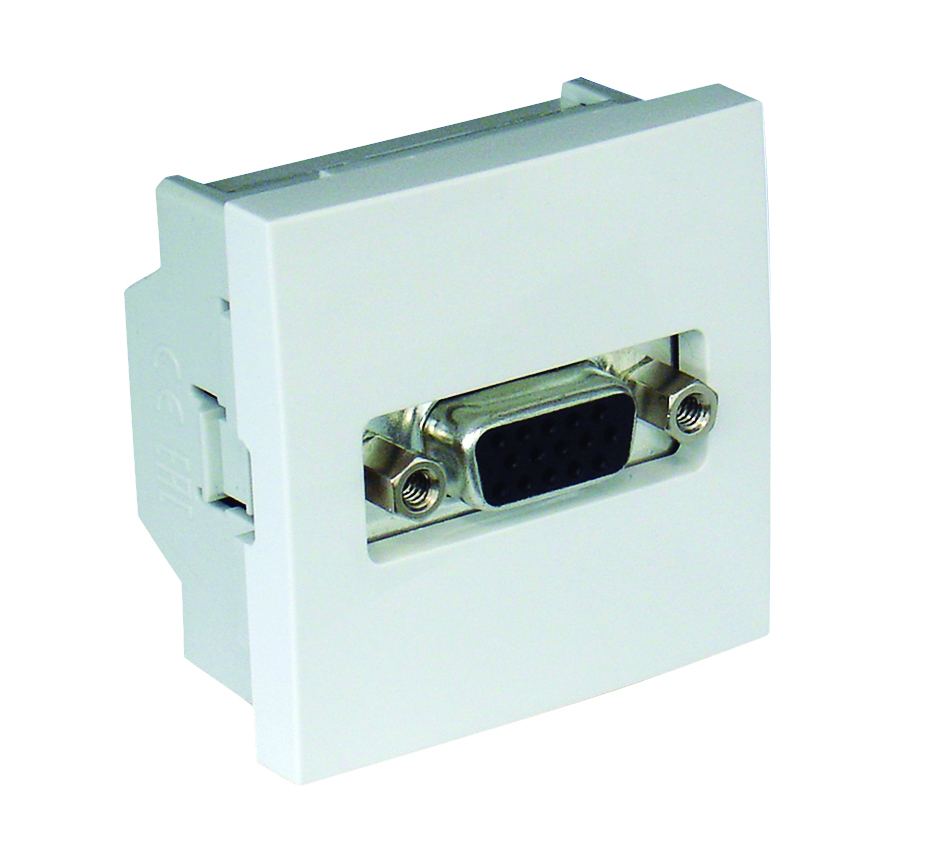 Toma VGA HD15 - 2 Módulos